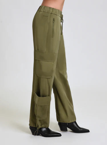 Blanc Noir Silk Cargo Pant