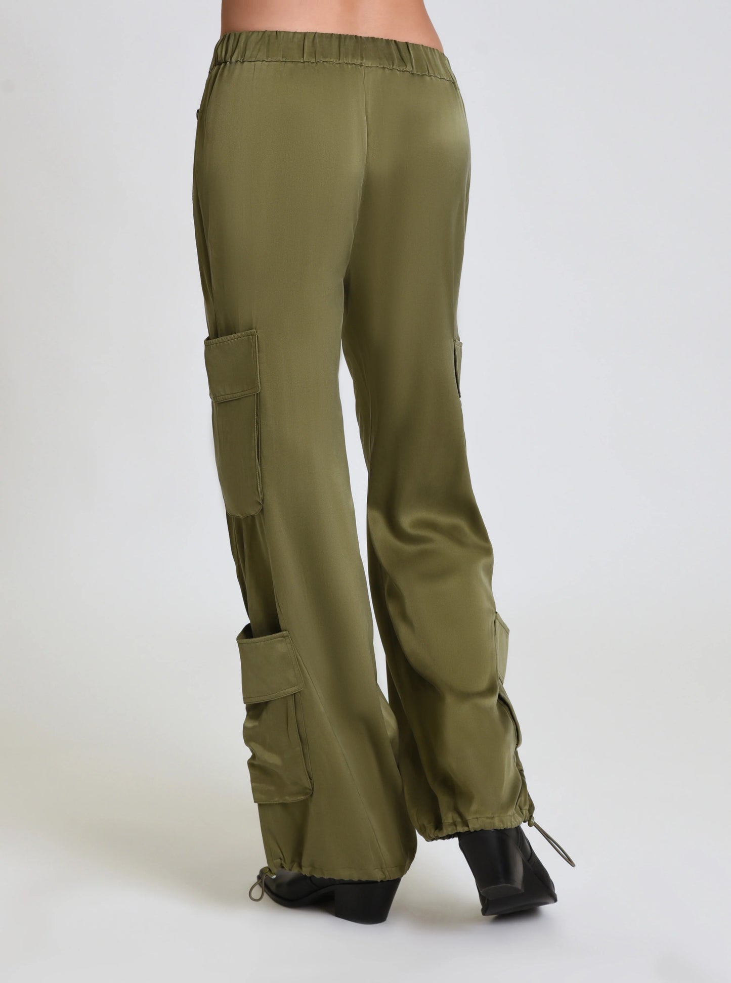 Blanc Noir Silk Cargo Pant