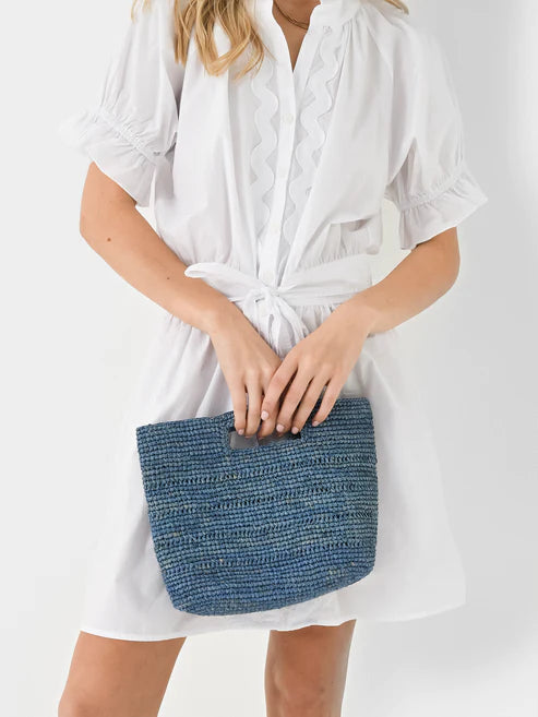 Naomi Handheld Straw Tote Bag