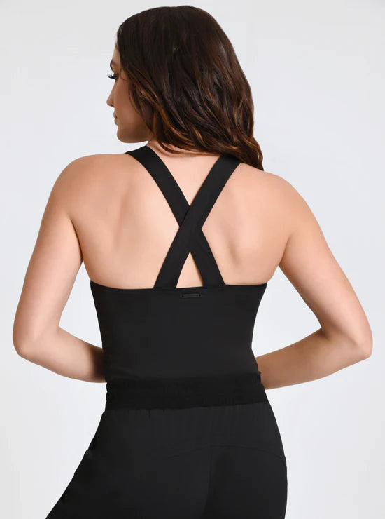 Blanc Noir Zip Body Suit