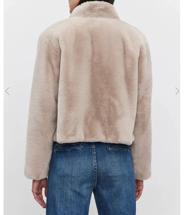Velvet Faux Fur Jacket
