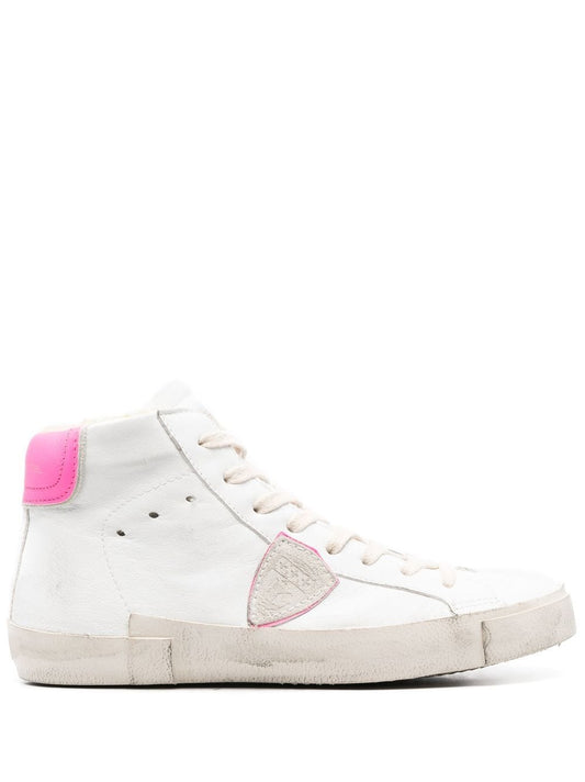 Phillipe Model Logo Patch High Sneaker