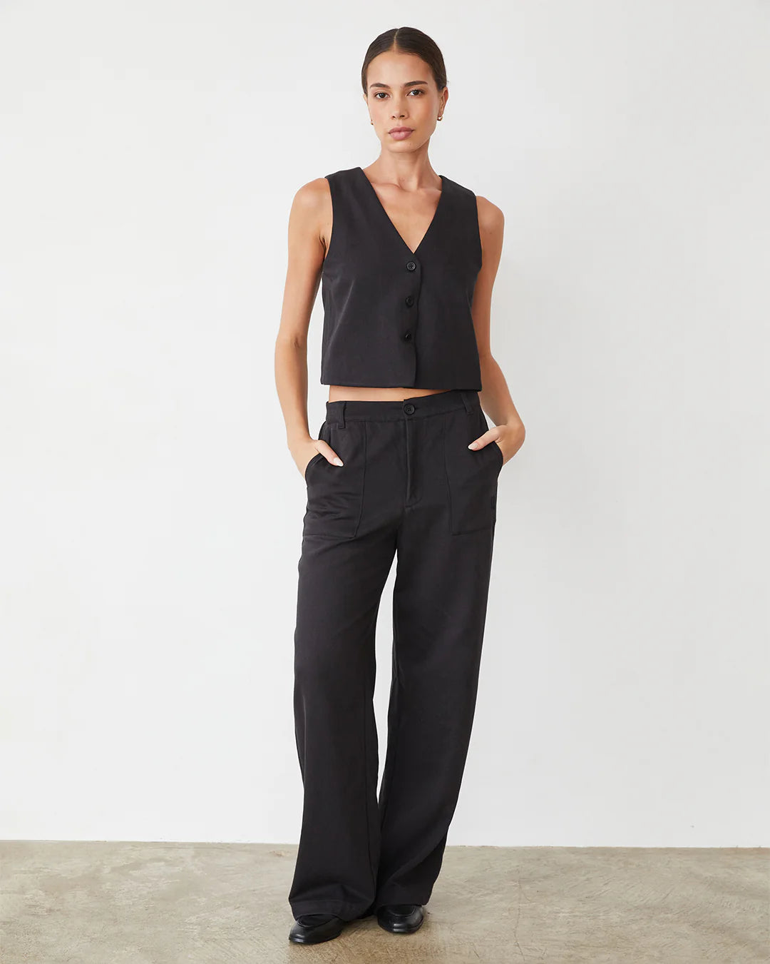 Monrow Twill Soft Pocket Pant