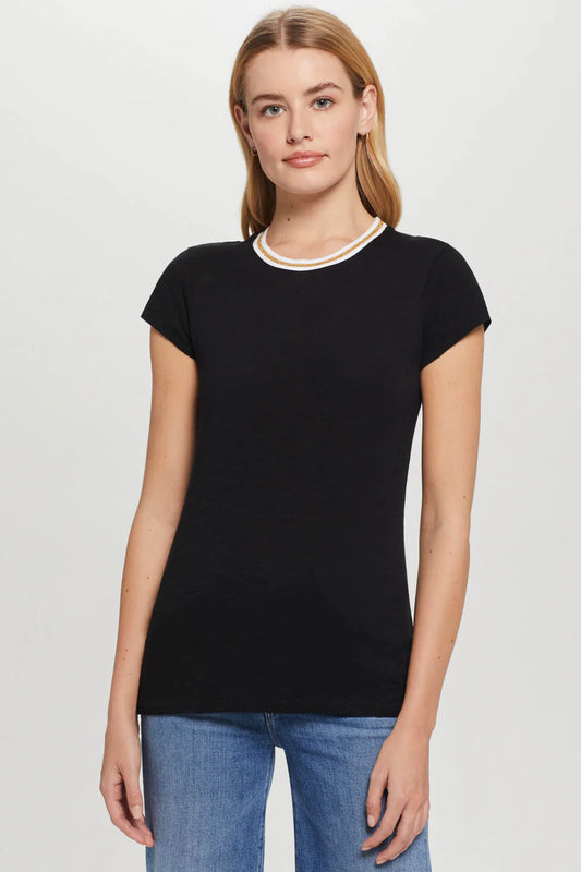 Goldie Short Sleeve Ringer Tee
