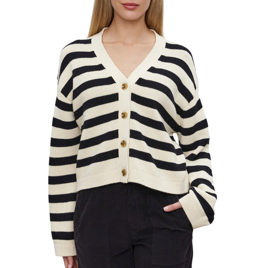 Velvet Striped Cardigan