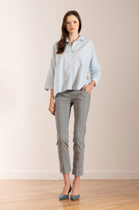 British Plaid Cuffed Pant