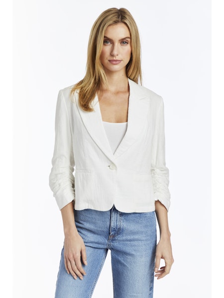 Suzie Cropped Linen Jacket