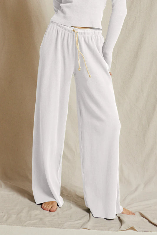 Perfect White Tee Waffle Pants
