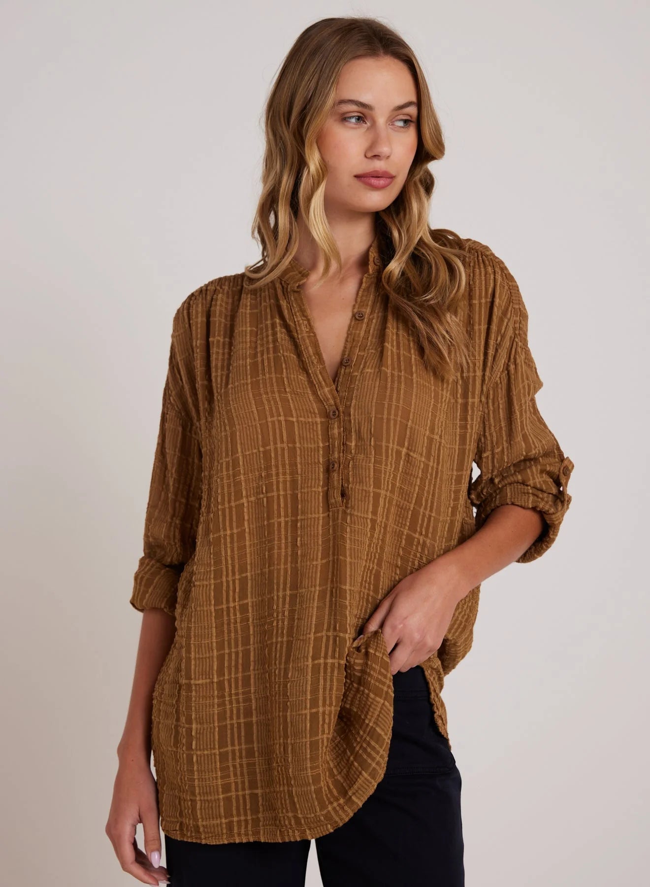 Bella Dahl Shirred Pullover